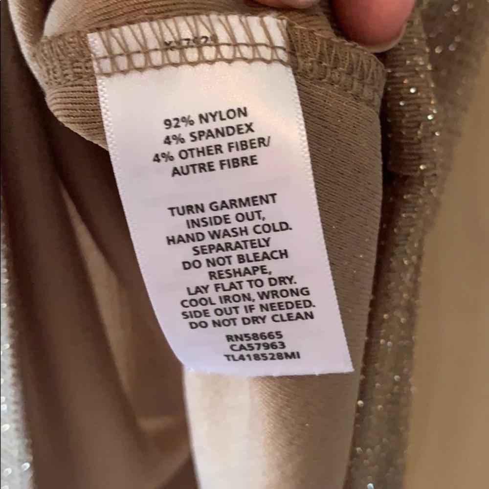Leith Women’s Metallic Gold Dress XS - Picture 9 of 10